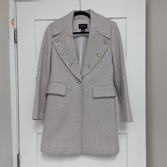 Club Monaco Woman’s Lavender Sogand Wool OverCoat - Picture 14 of 14
